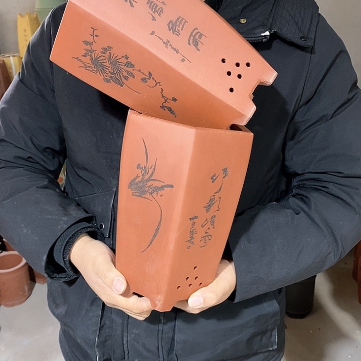 紫砂花盆紫砂花盆