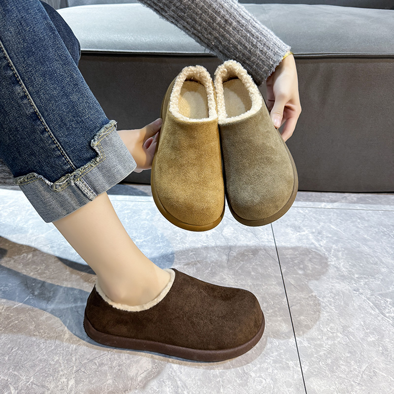 【动态防水】小土豆内增高勃肯鞋秋冬加绒保暖懒人鞋百搭外穿乐福鞋