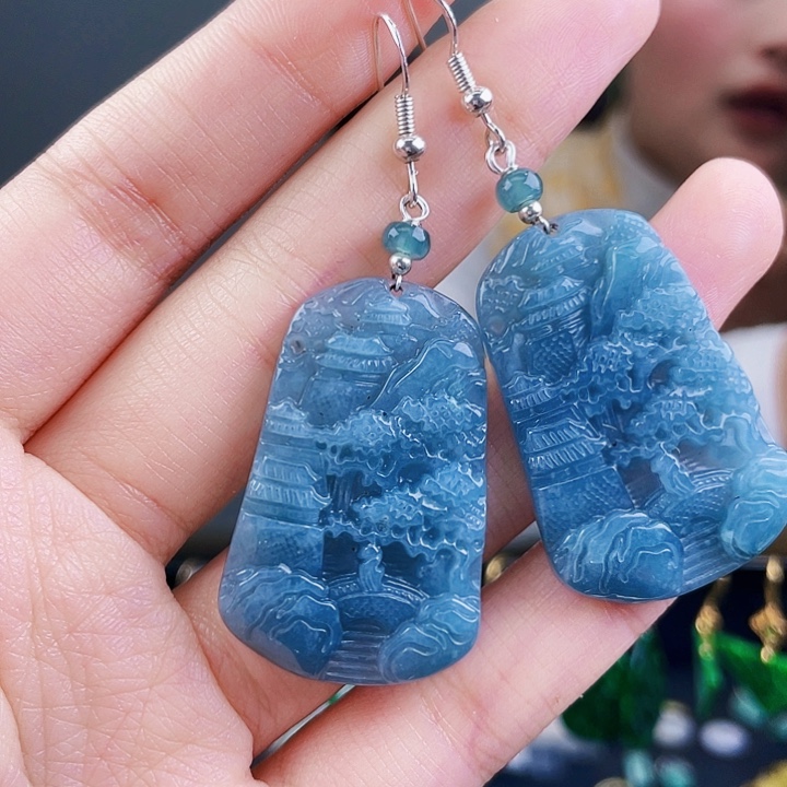 翡翠耳饰未镶嵌饰品