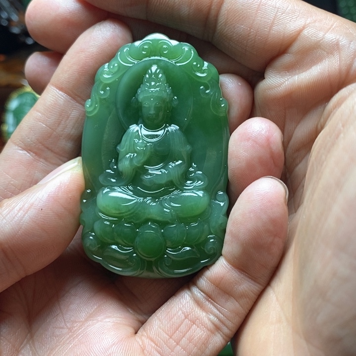 和田玉（碧玉）挂件未镶嵌用****2