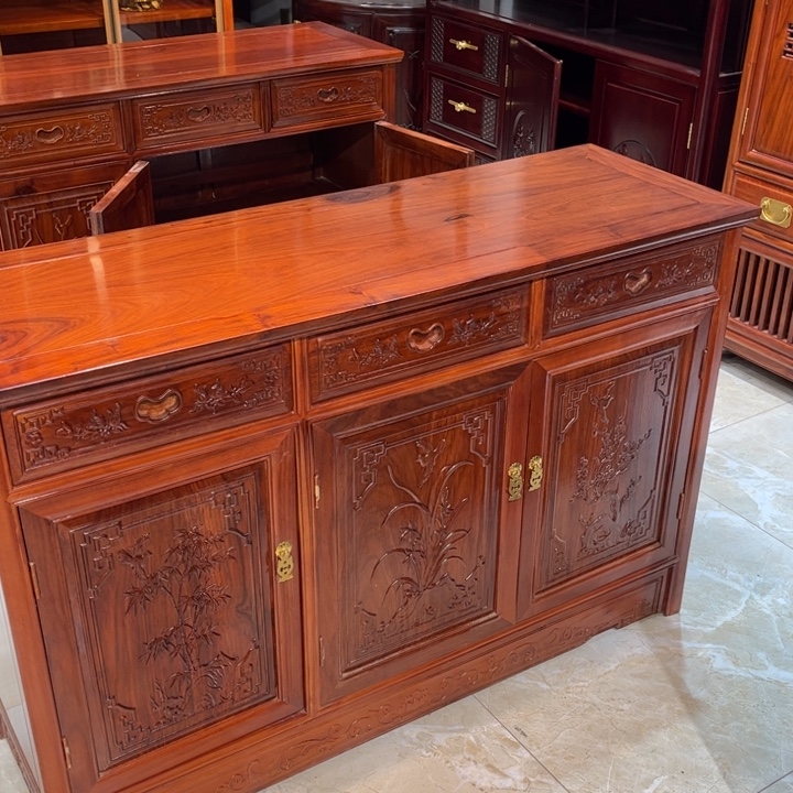 置物架紫檀木类餐边柜