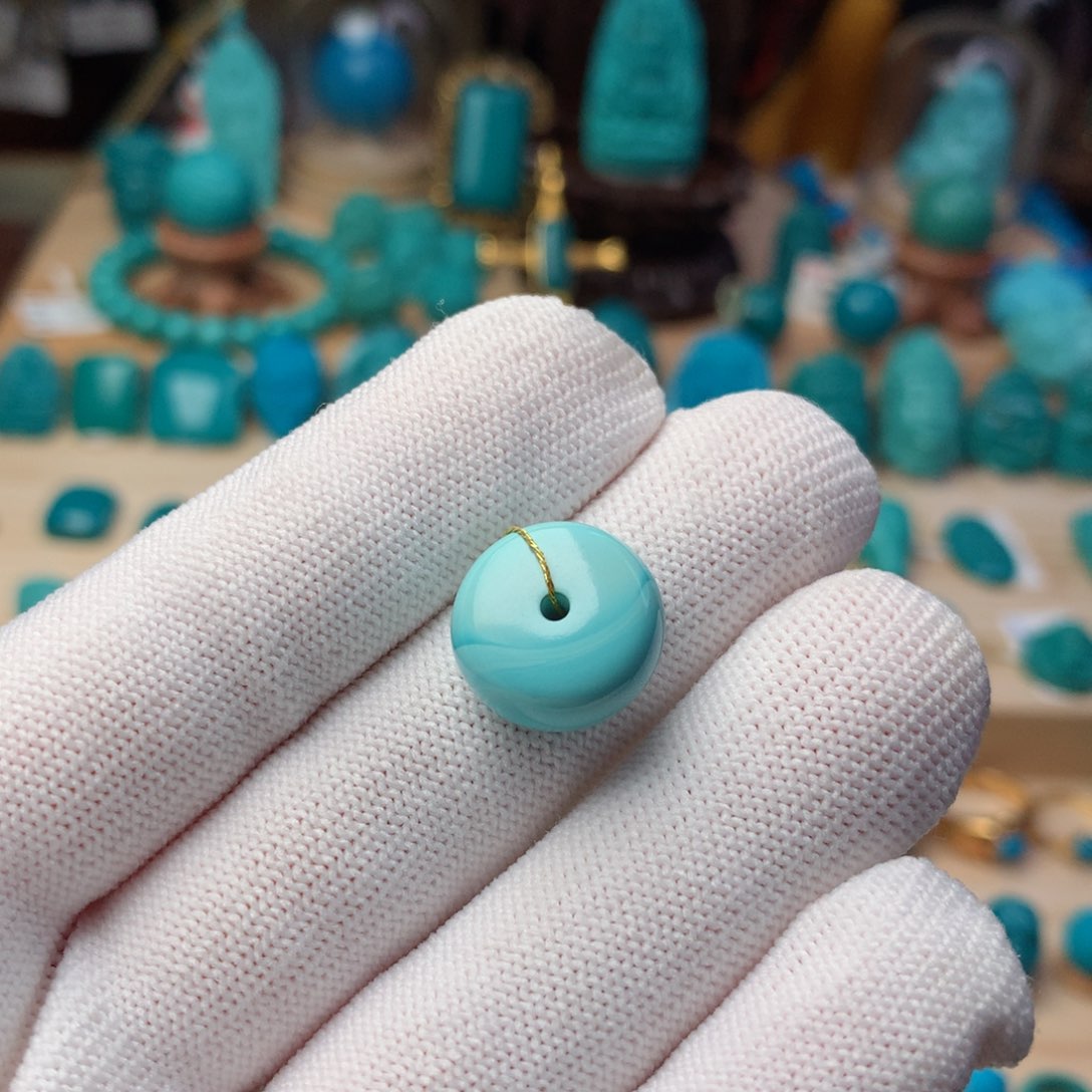 绿松石珠宝奇石未镶嵌神***睿