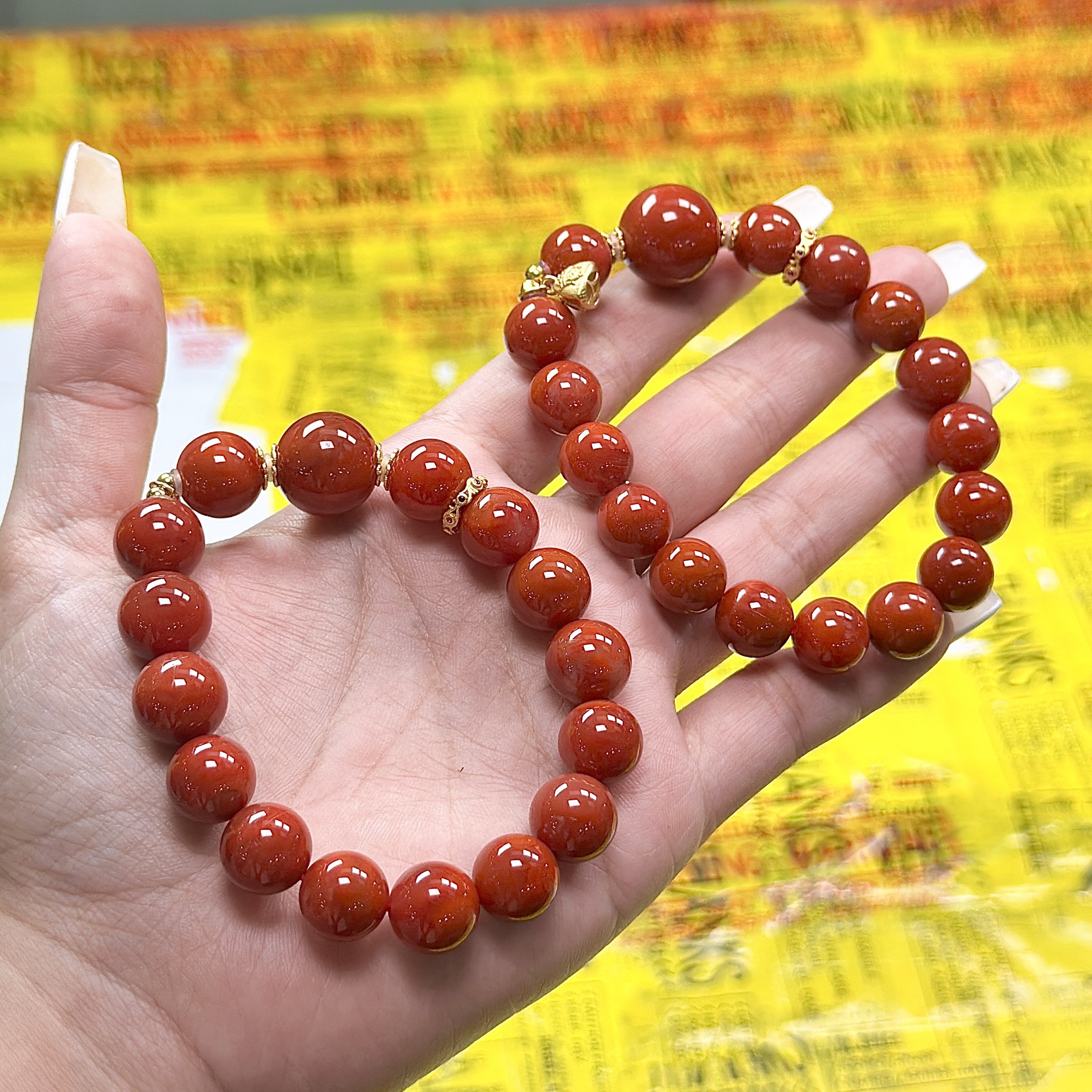 【ZY】南红玛瑙DIY手串-约11mm（多样性发其一）