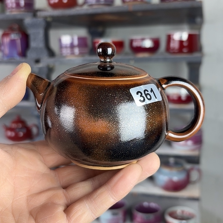 珍***姐361钧瓷原矿釉茶壶