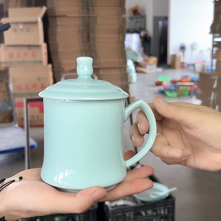 龙泉云间青瓷小米茶器