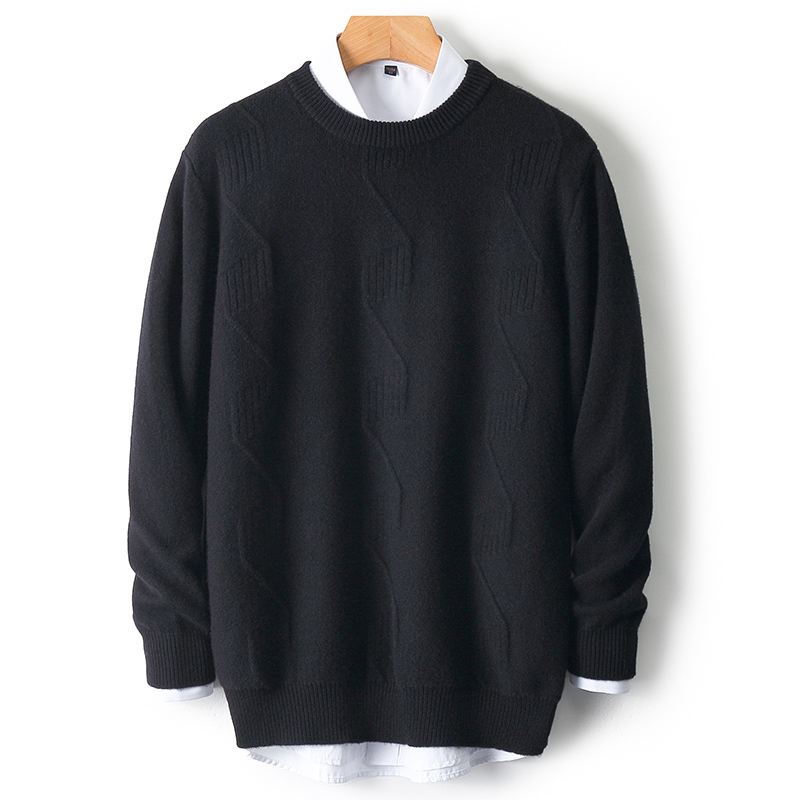 100%羊绒【保价双11】男士领纯色长袖时尚都