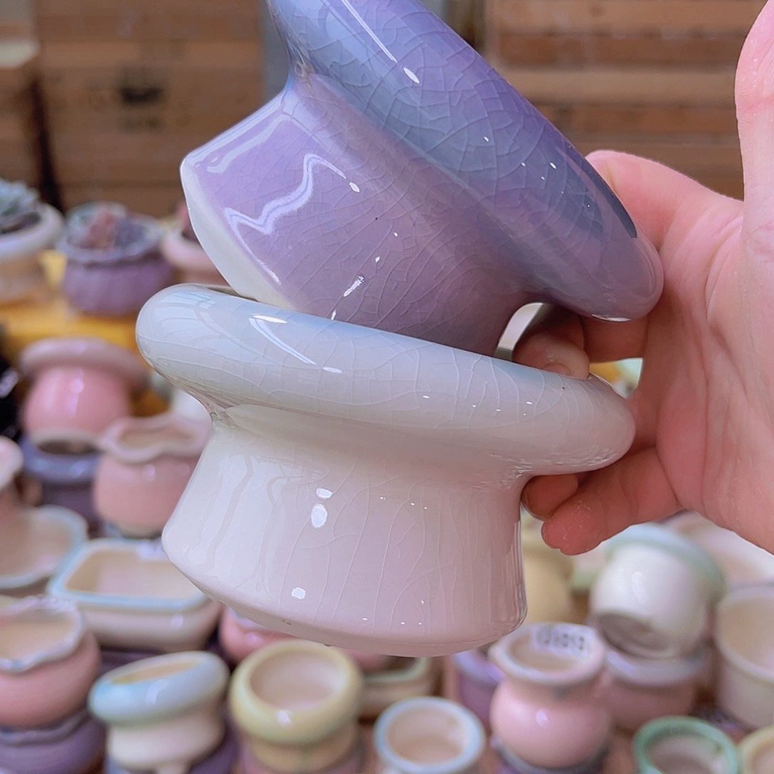 红陶陶瓷花盆当场满12包邮