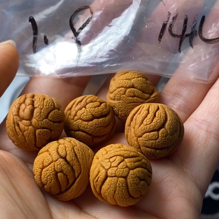 手串文玩核桃秦岭野生龙纹桃核19