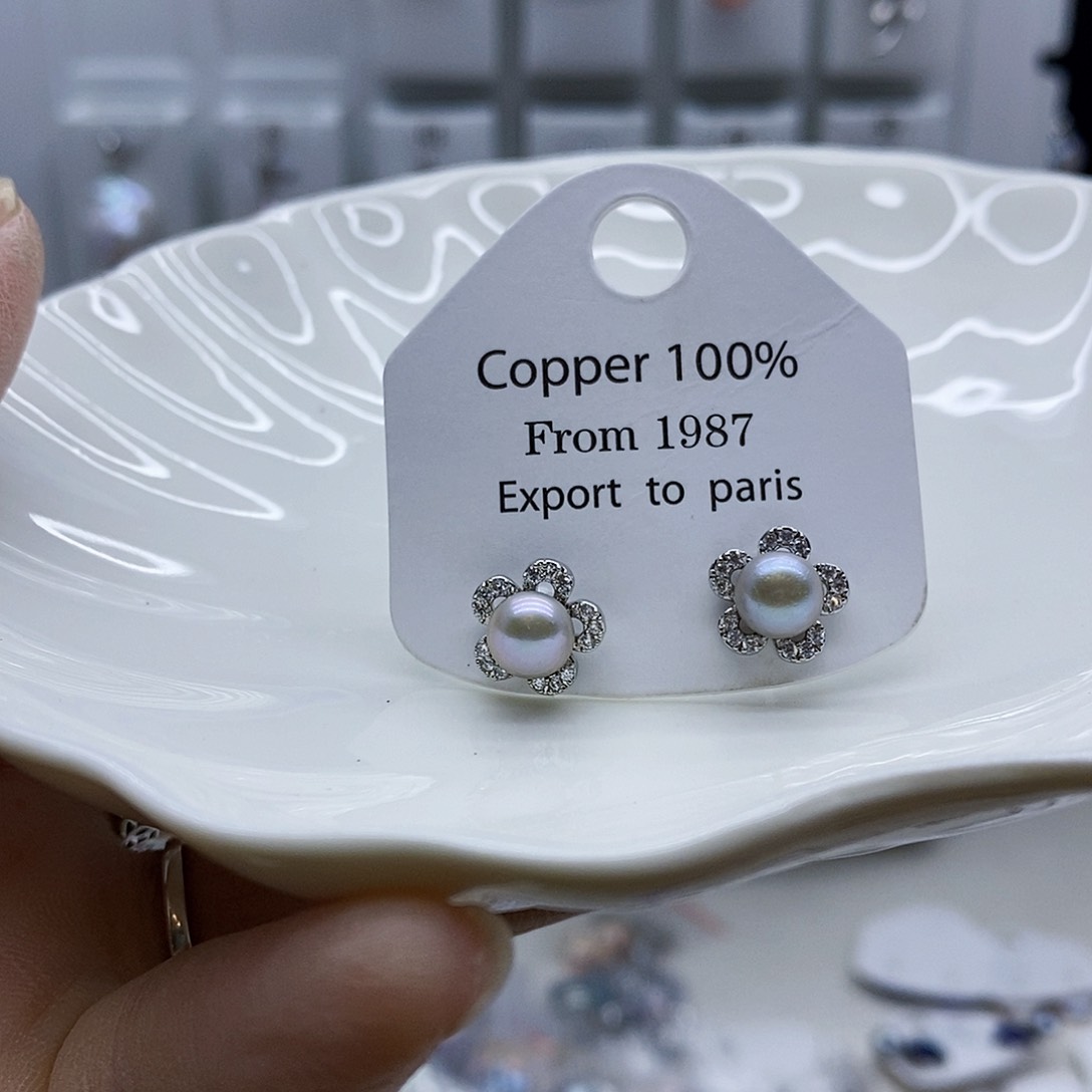 颈饰合金淡水珍珠