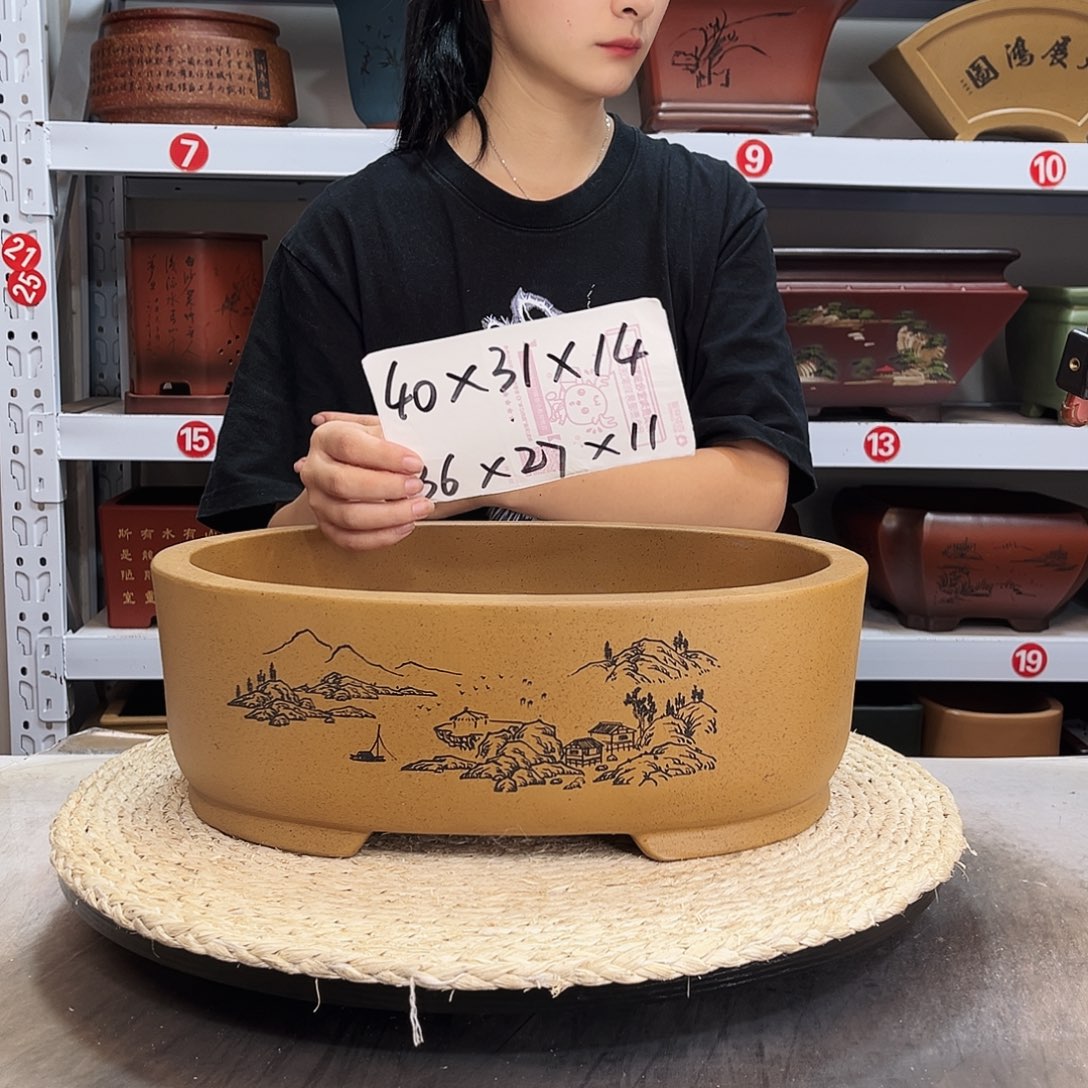 底槽青花盆紫砂花盆