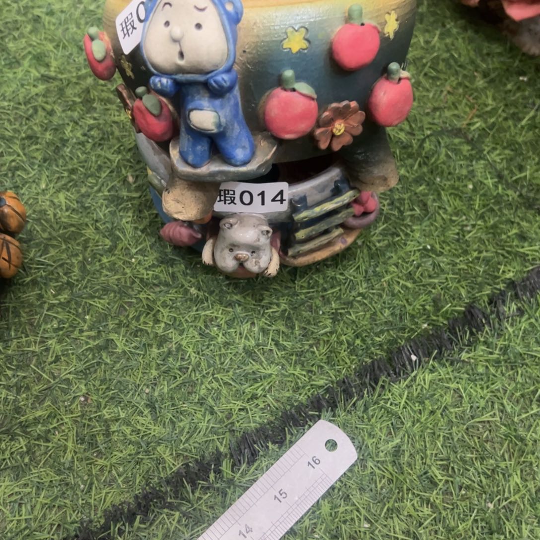 红陶柒*陶然微瑕多肉花盆