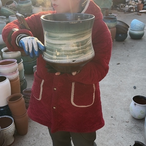 口24高25瑕疵盆子 