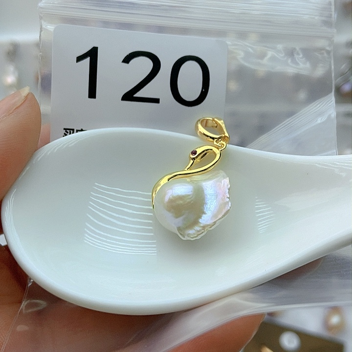 淡水珍珠颈饰银S925镶嵌