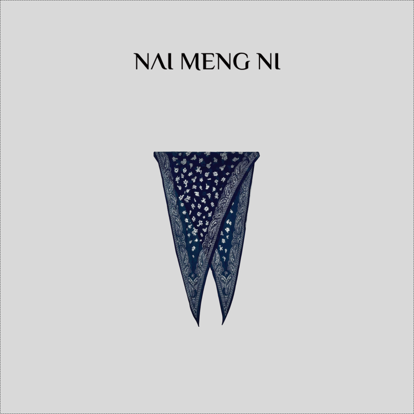 【毛毛】NMN王火火&腰果花绑发丝巾发带复古个性气质花纹 25SJ22015