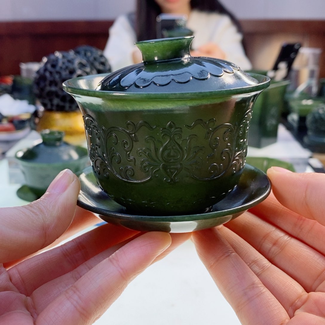 和田玉（青玉）挂件未镶嵌儒**尊