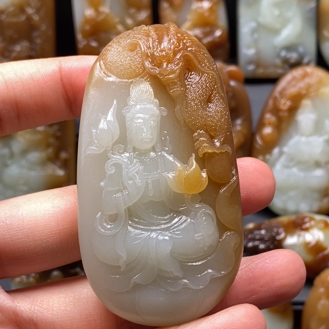 和田玉挂件未镶嵌༺****