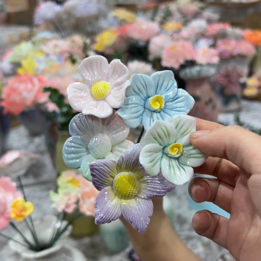 陶瓷花，拍满20发货，退款拉黑