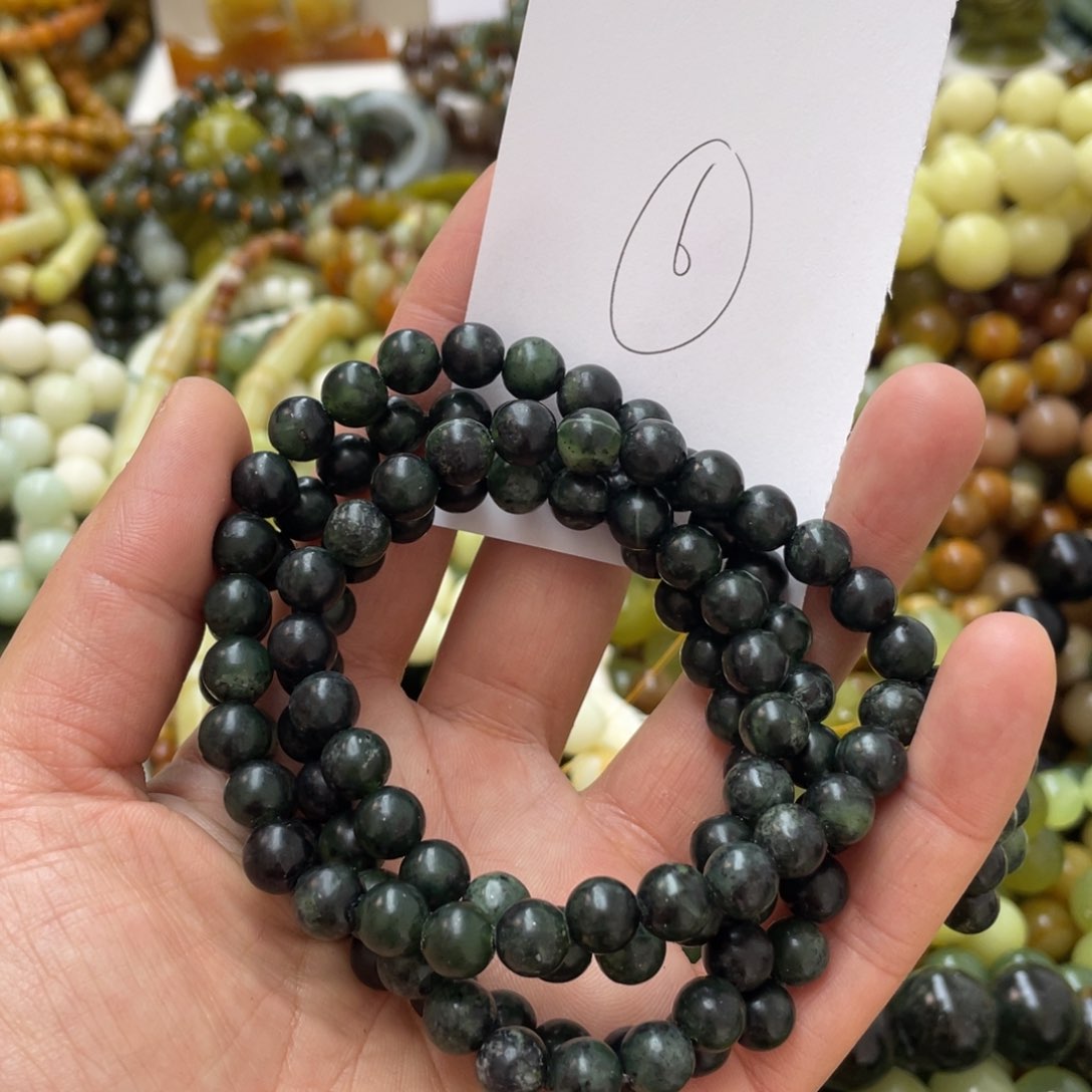 蛇纹石玉手链未镶嵌