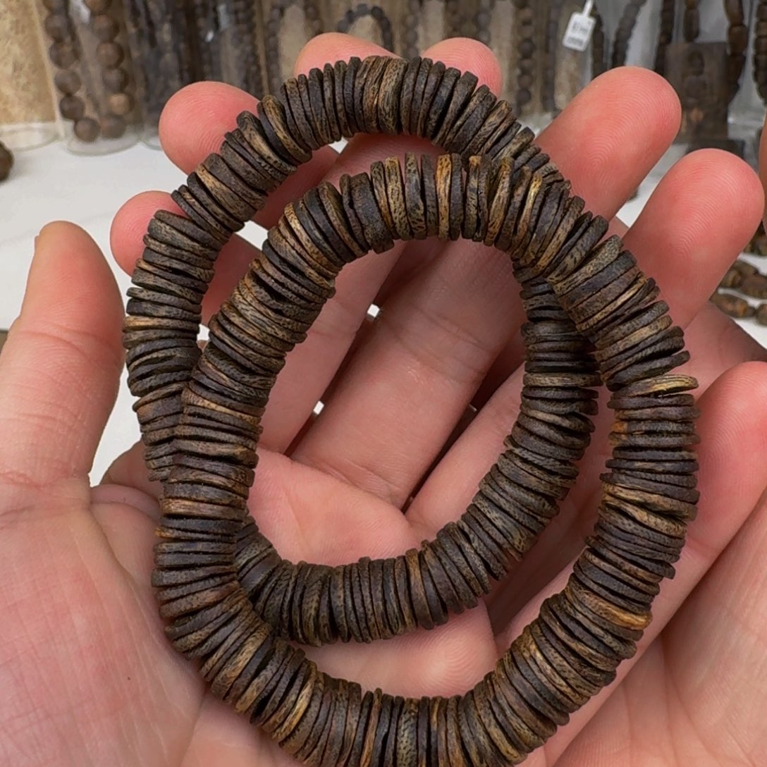 沉香手串棋楠沉香乌身片珠沉水保14克手串多样性发一
