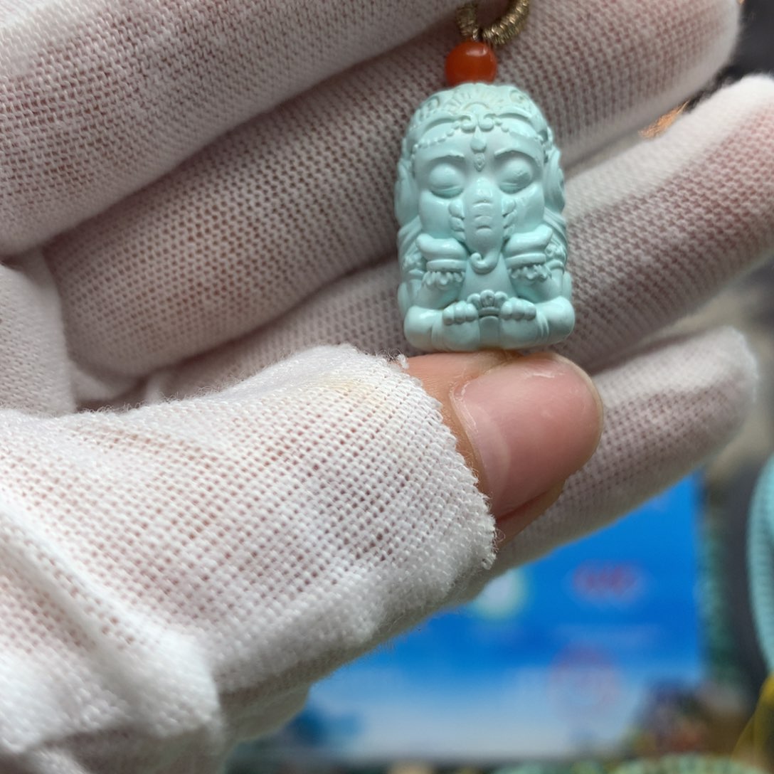 绿松石挂件未镶嵌