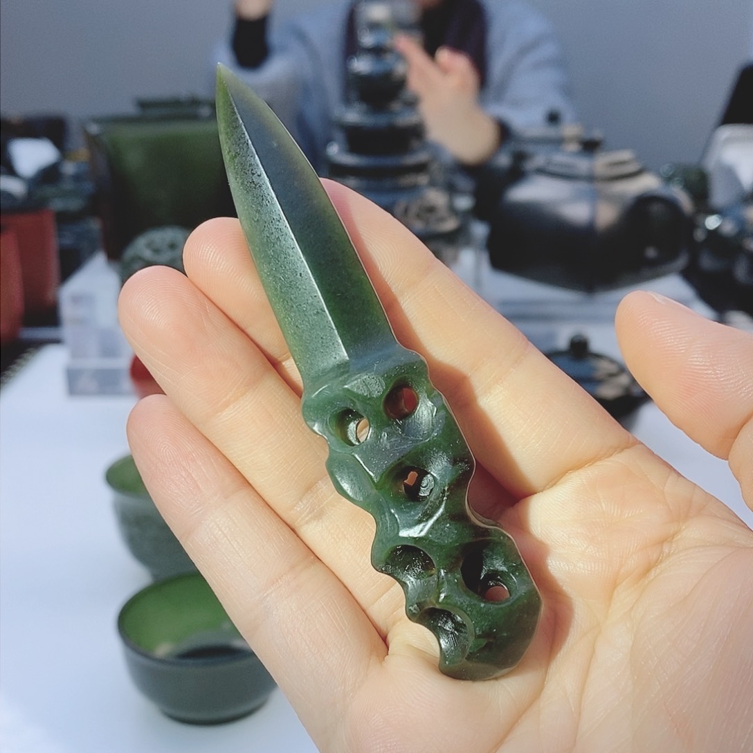 和田玉（青玉）把件未镶嵌