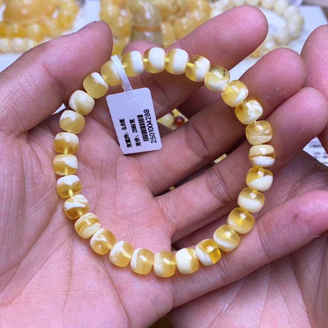 【闪购商品】琥珀裸石未镶嵌8+老型手串