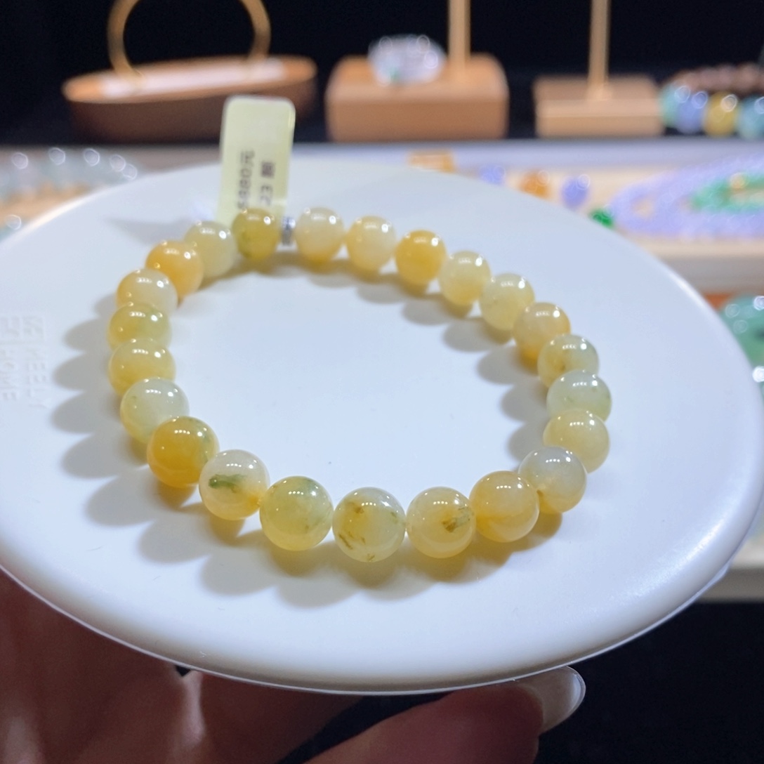 翡翠未镶嵌吊坠(不含链)翡翠冰黄翡手串