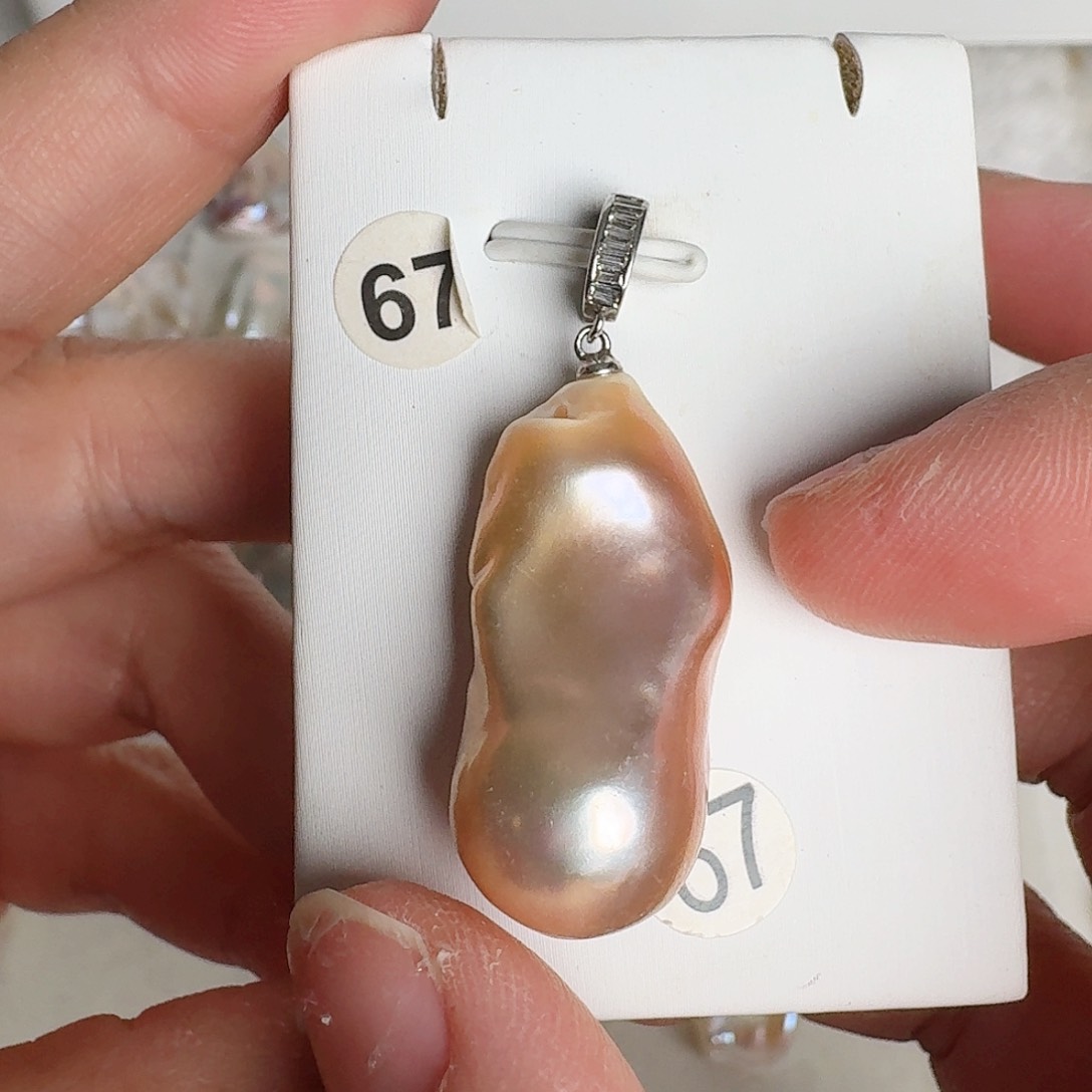 淡水珍珠颈饰银S925镶嵌