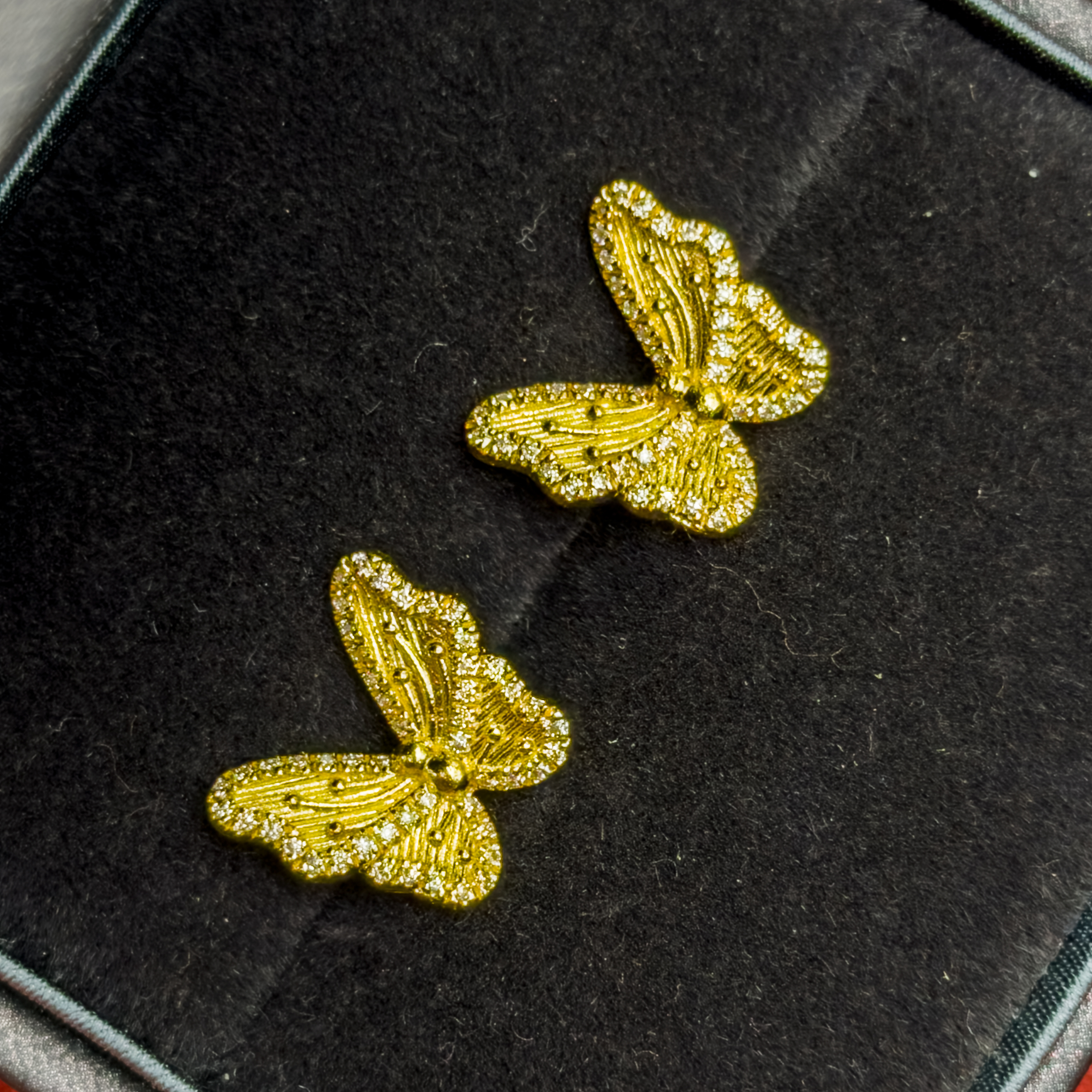 黄金足金999【】镶嵌款耳环黄金首饰