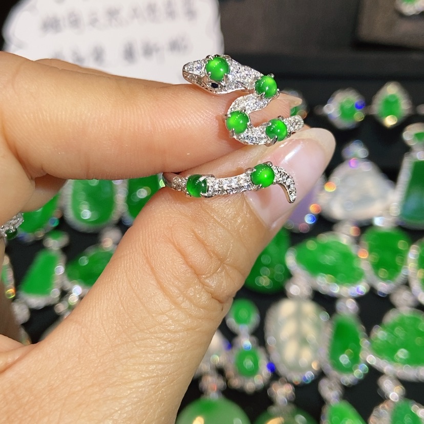 【闪购商品】翡翠戒指未镶嵌天然翡翠