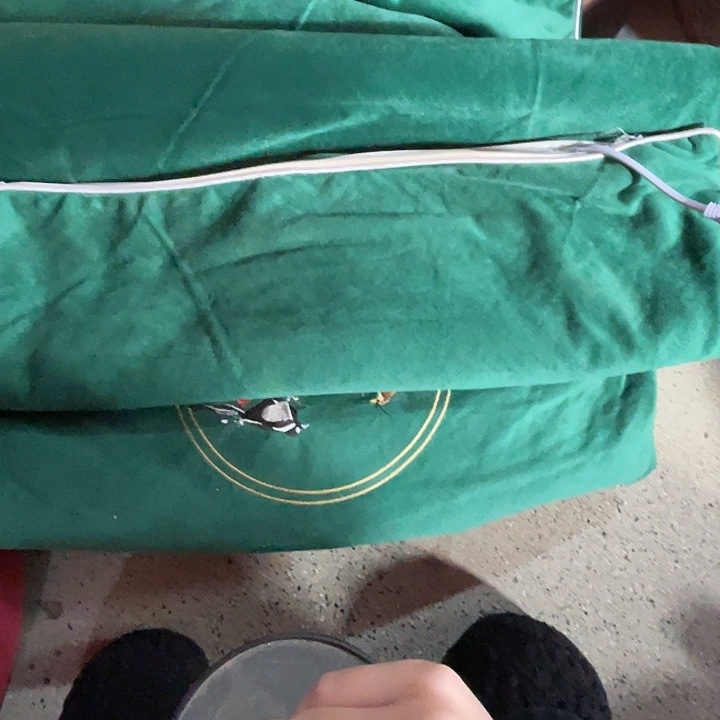 妍***毅艾绒绿绒床垫微瑕xia