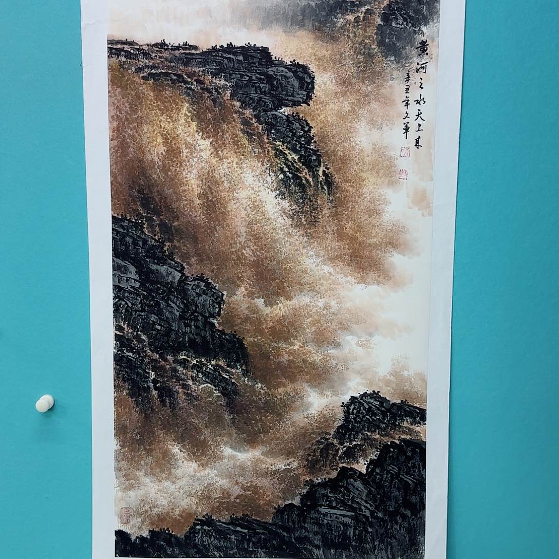 国画李文军教授作品