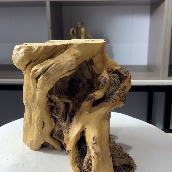 木石榴木榴疤底座摆件