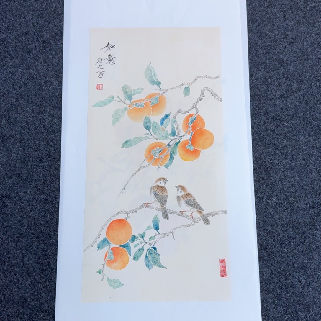 国画国画作品山水花鸟纯手绘