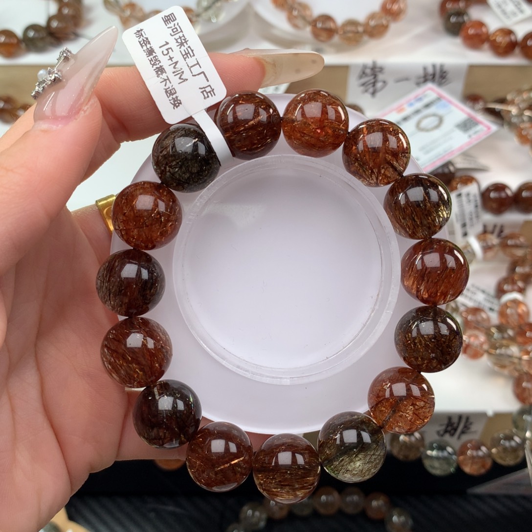 手串未镶嵌水晶黑金超七多样性发其一