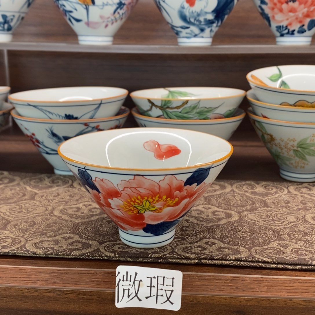 微瑕釉下彩纯手绘手工绘制