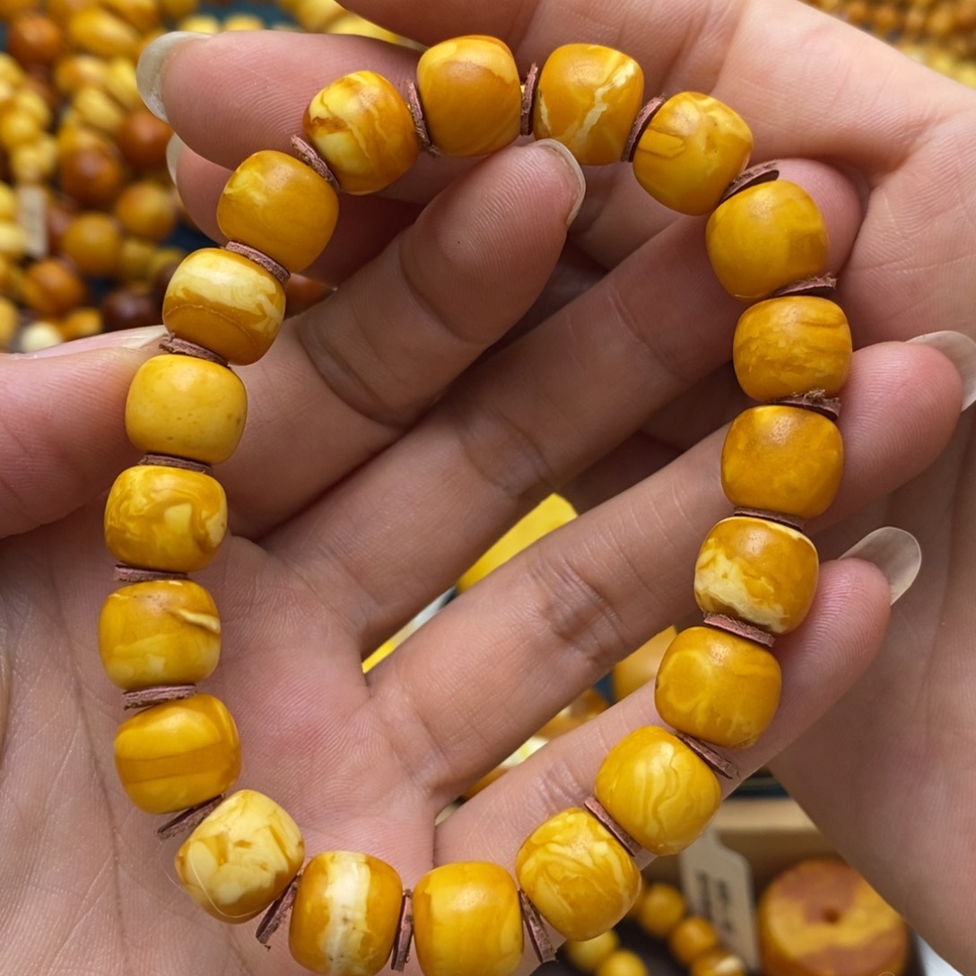 琥珀颈饰未镶嵌10.5加