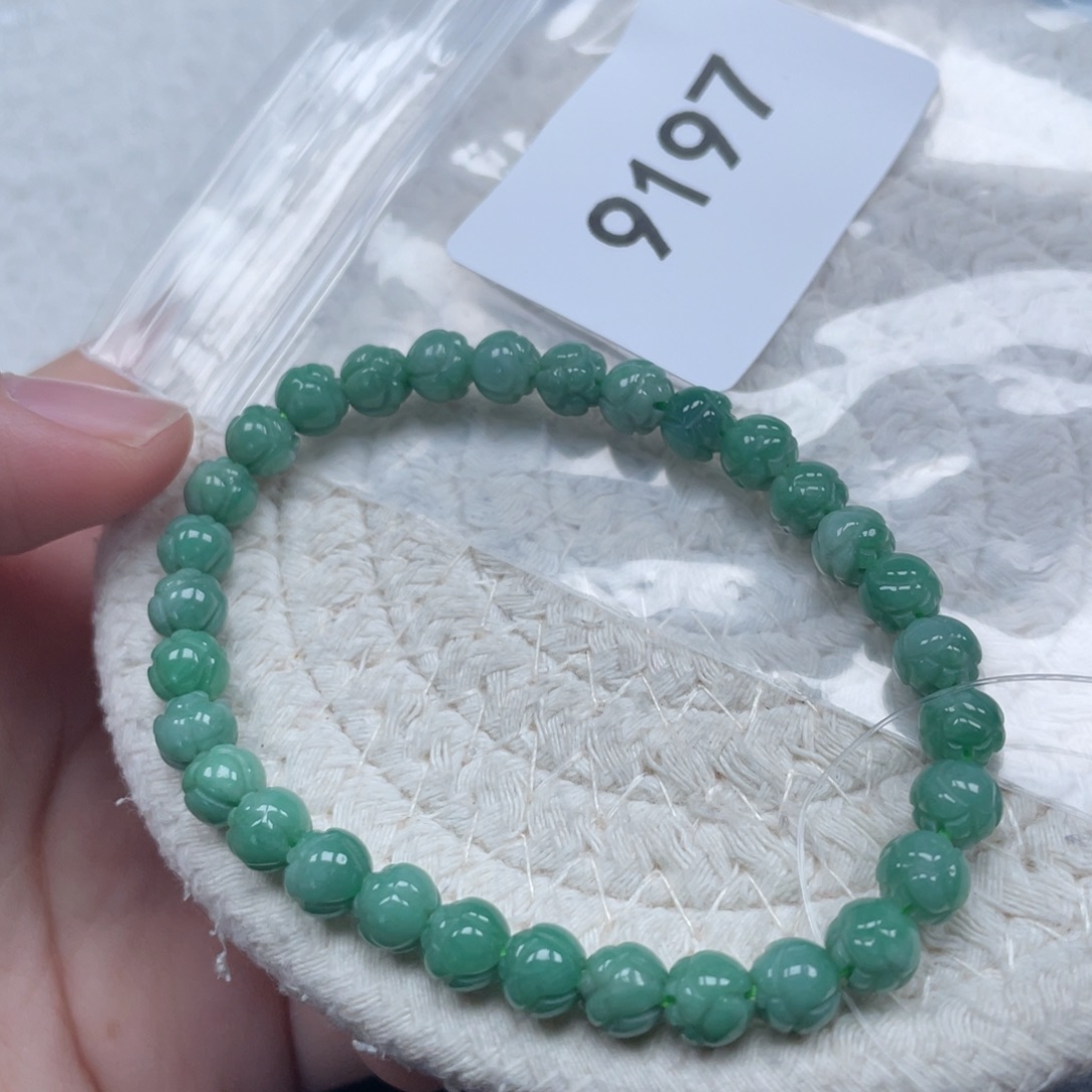 翡翠未镶嵌颈饰天然A货缅甸翡翠6.3mm