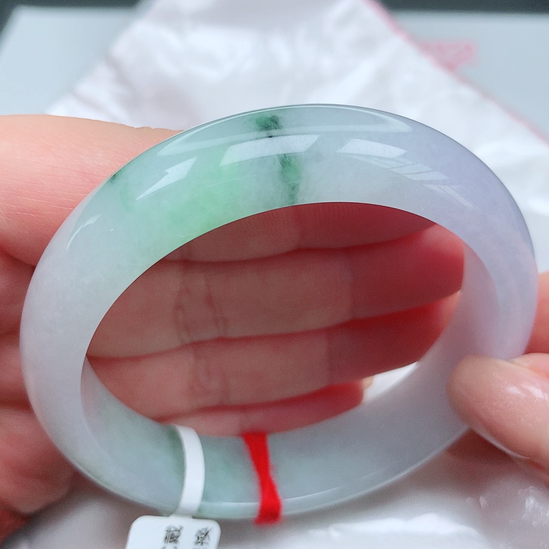 翡翠手镯未镶嵌轮胎冰春彩24