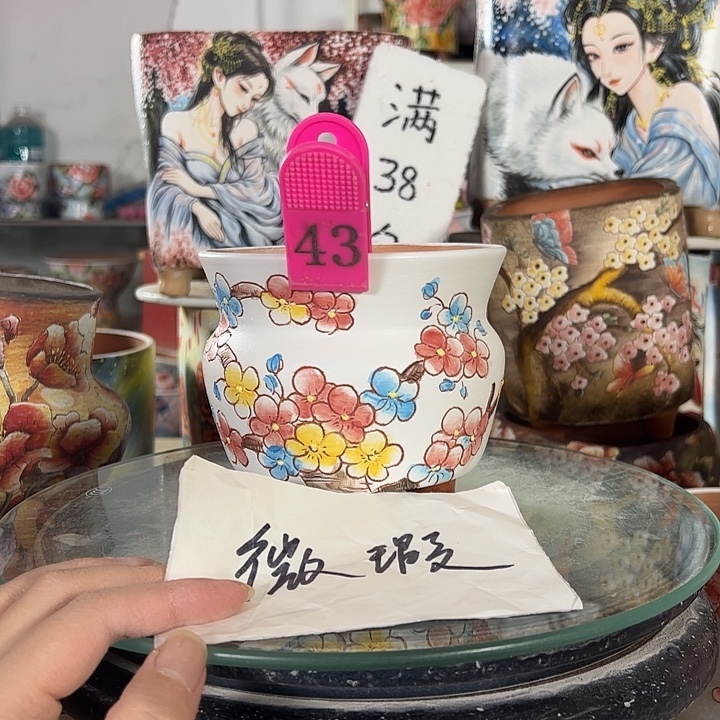景德镇手绘花盆性价比超高