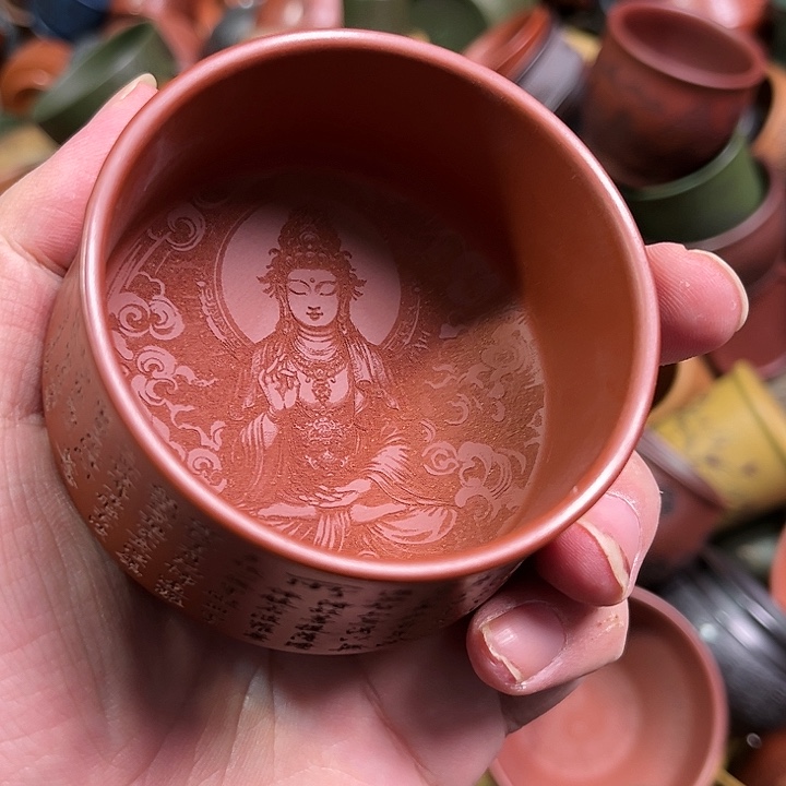 紫砂茶杯全手工紫砂主人杯