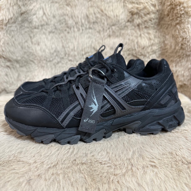 90新 ASICS/亚瑟士 40码252/磨损 亚瑟士/ASICS 复古 休闲鞋 黑色