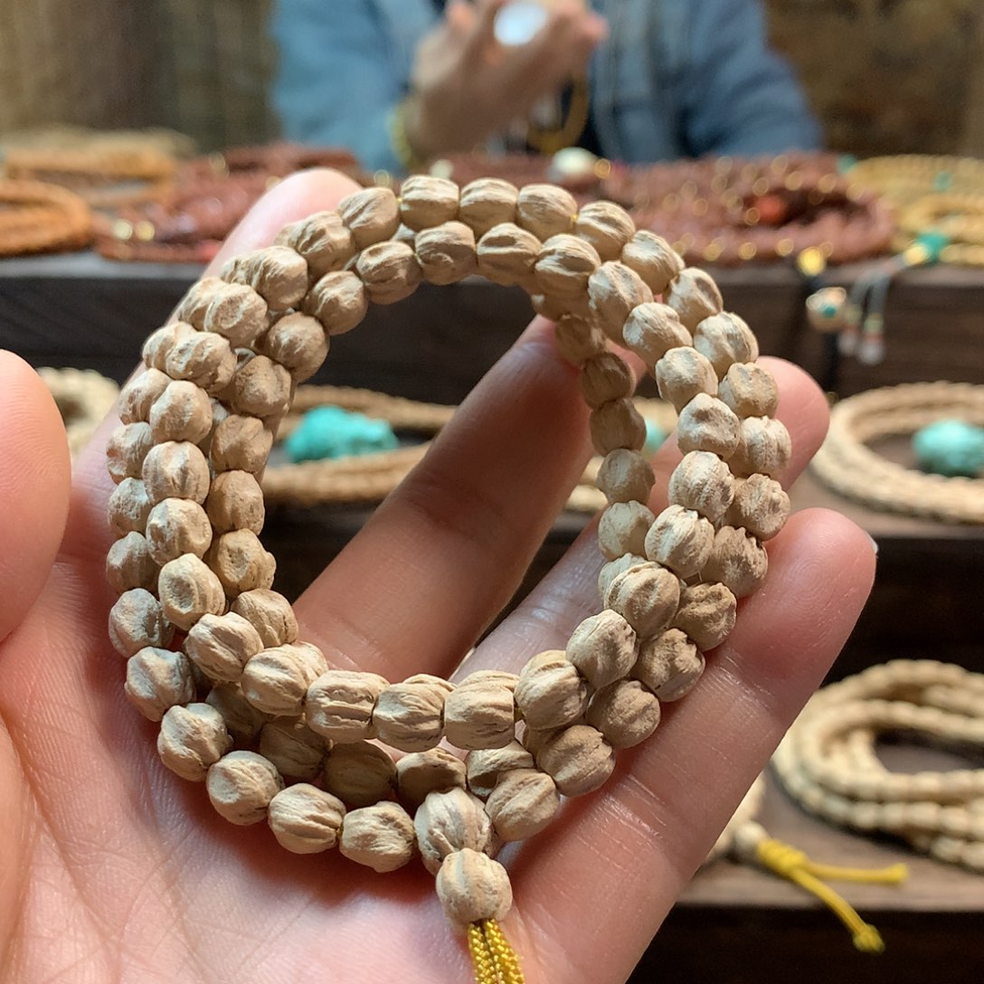 柏香籽/百香籽吊坠粉皮原桩龙脊深坑鬼