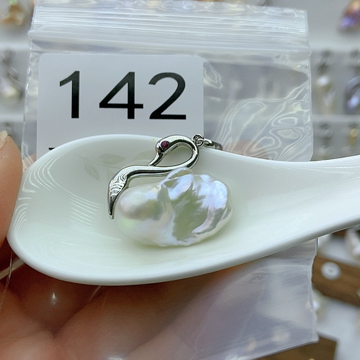 淡水珍珠颈饰银S925镶嵌