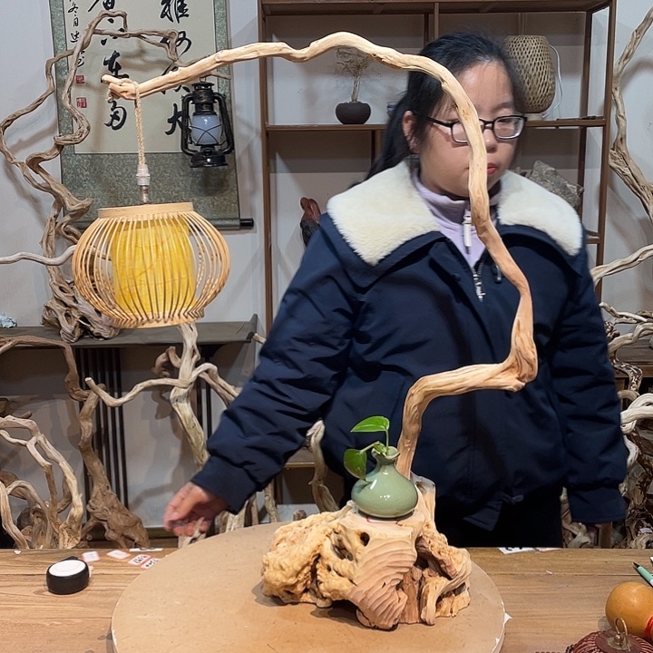 木杜鹃根根艺摆件9