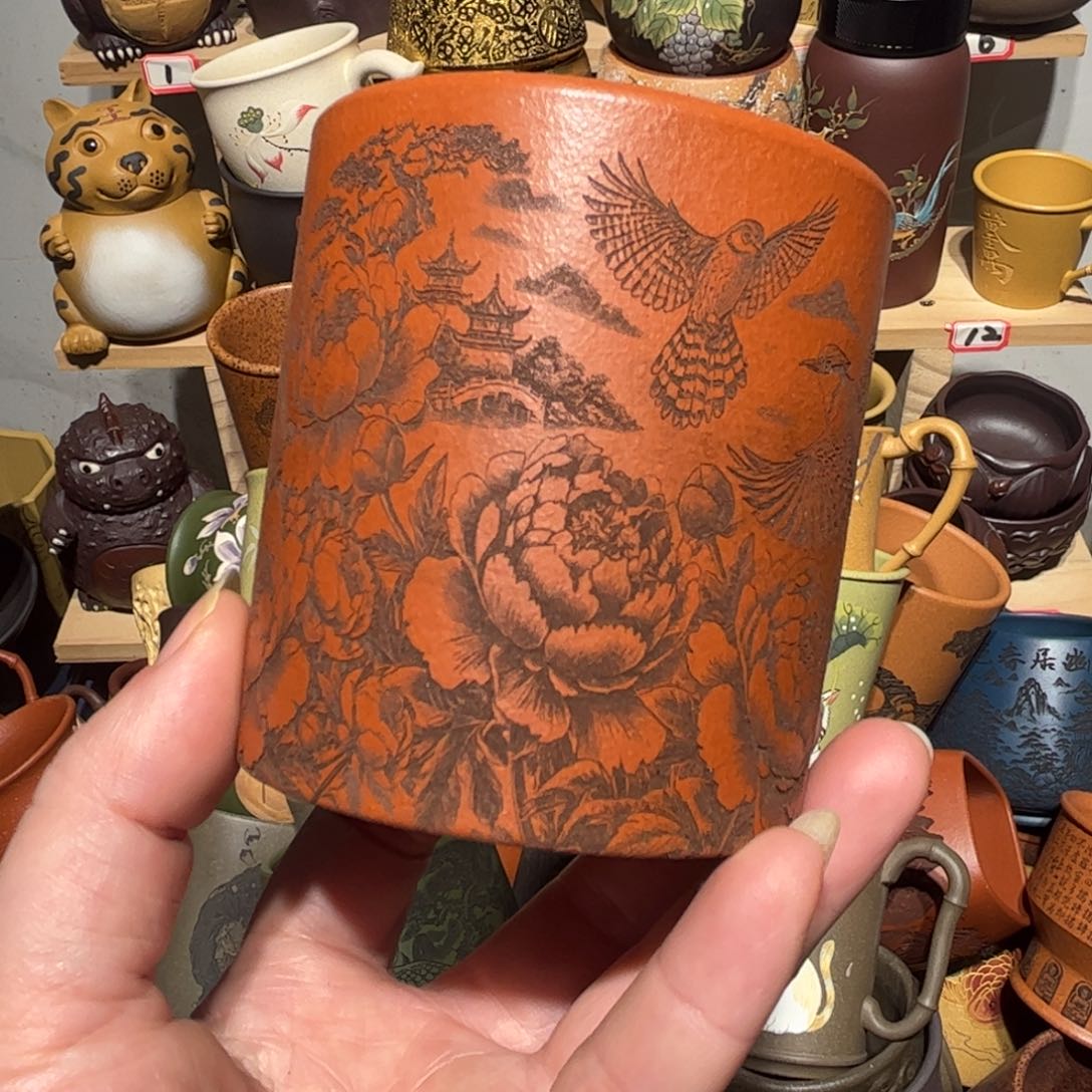 紫砂茶杯宜兴紫砂主人杯