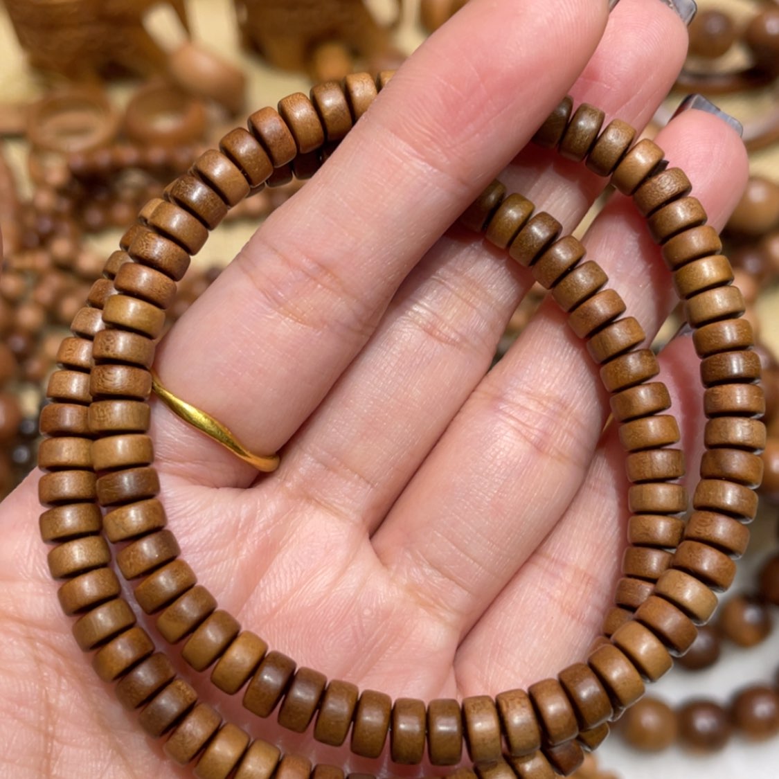 【闪购商品】檀香木手串/手链35×6随机发货一条