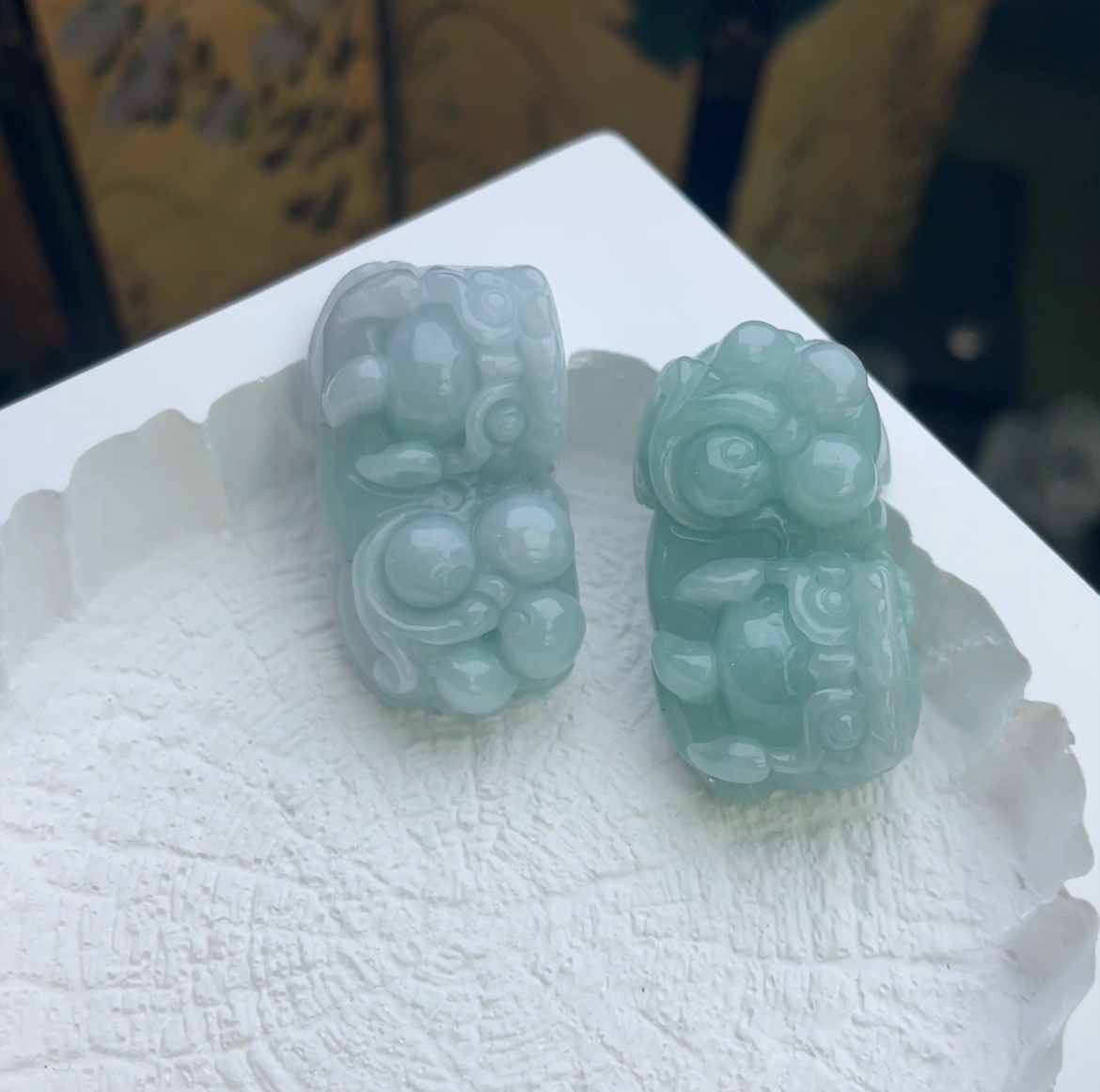 刘思懿【刘思懿】天然A货翡翠貔貅吊坠多样性发一件编绳&569338