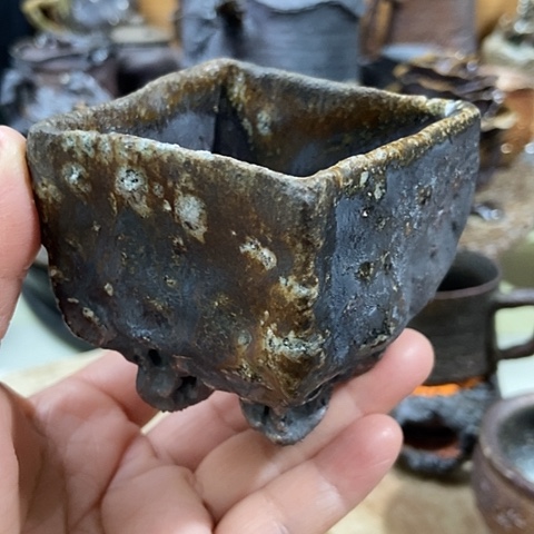 杯方杯 柴烧裸烧手作品