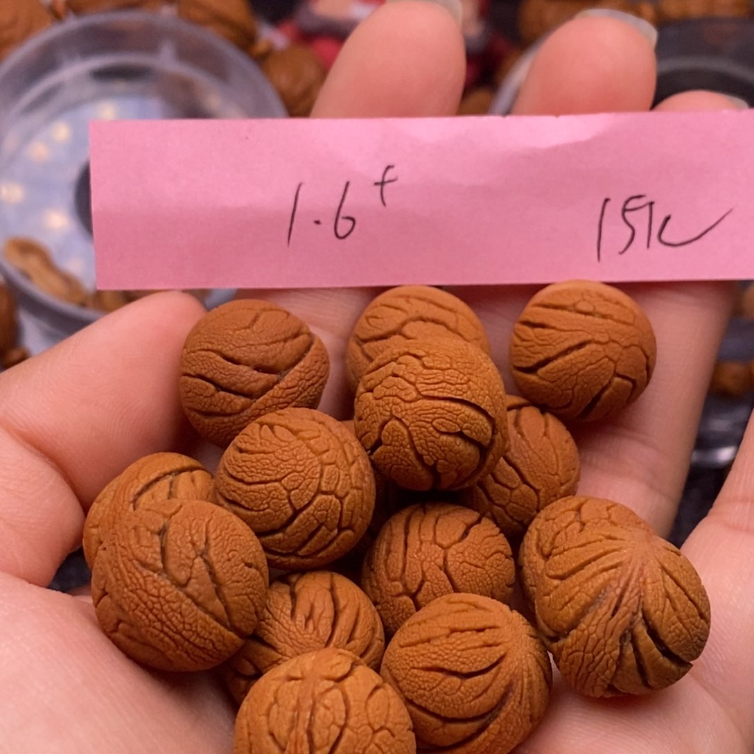 秦岭山脉龙纹桃核单圈